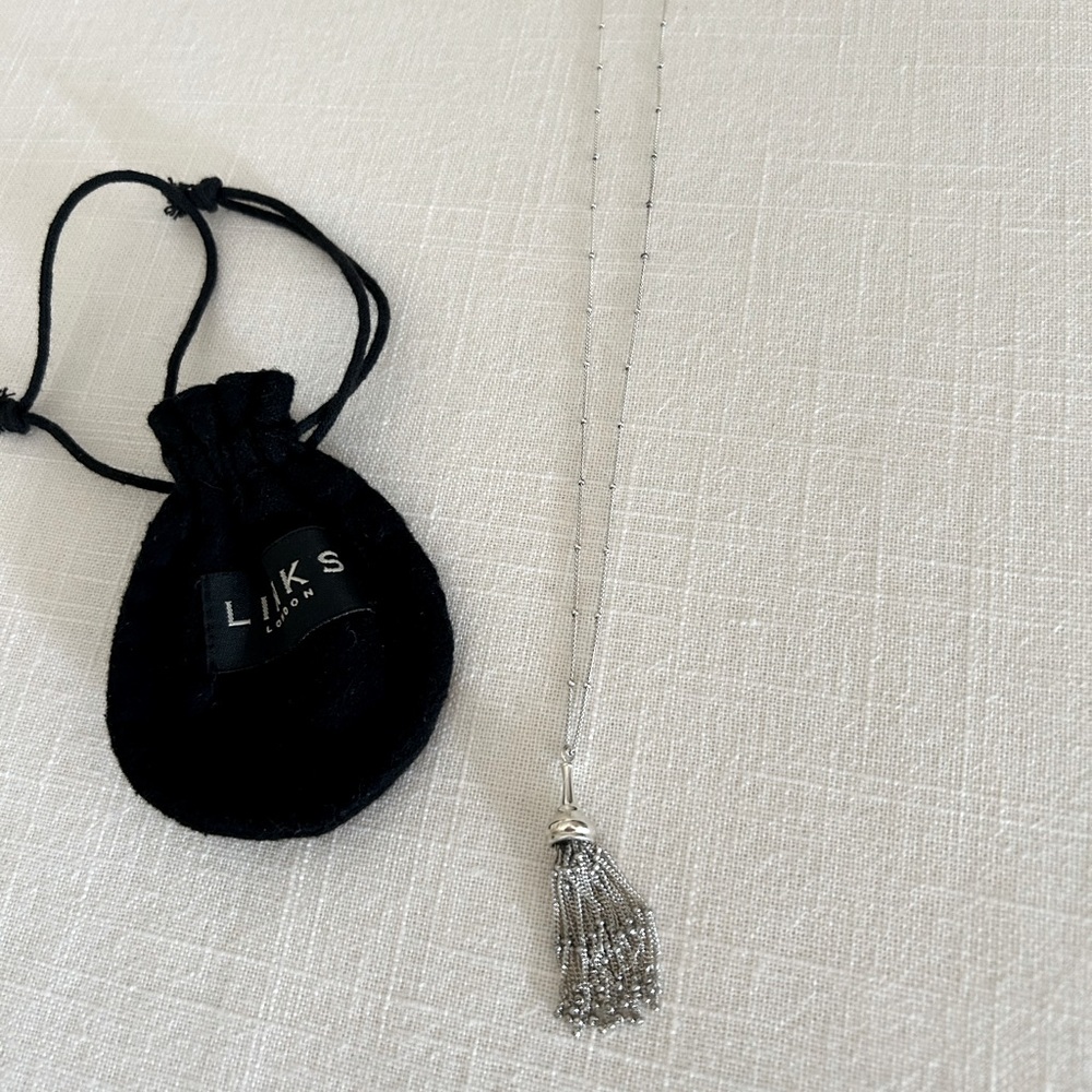 Links of London Raindance Sterling Silver Tassel Pendant Necklace